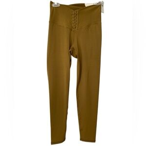 OFFLINE By Aerie Real Me 7/8 Legging Size Small High Rise Mustard Brown NWT